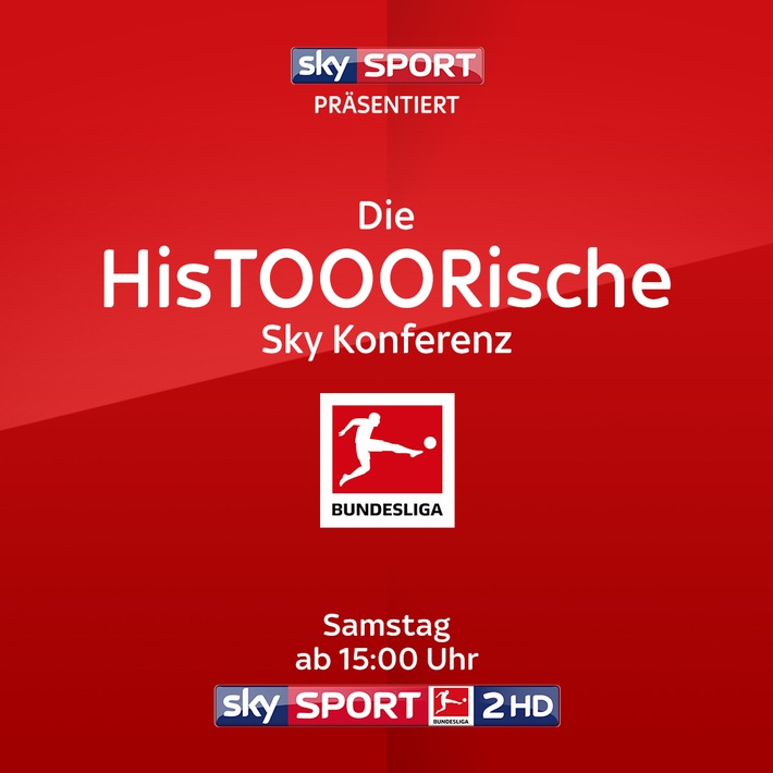 Bei Sky Sport geht die Bundesliga-Saison jetzt schon weiter: die "hisTOOORische Sky Konferenz" mit großen Duellen aus der Bundesliga-Geschichte