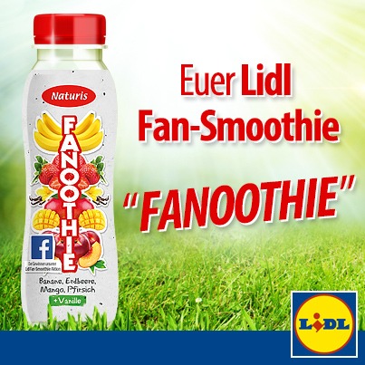 Fruchtig-frische Fan-Aktion / Lidl-Fans kreierten auf Facebook ihren Lieblings-Smoothie, der ab 14. Juli im Kühlregal stehen wird (FOTO)