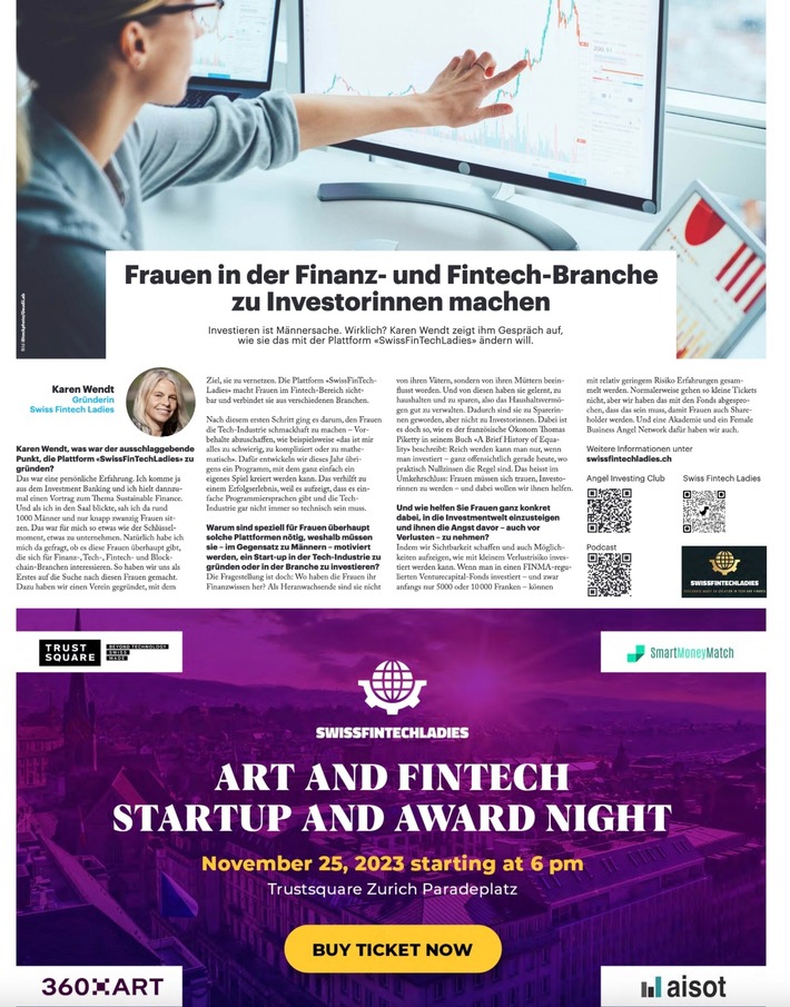 Frauen in der Finanz- und Fintech-Branche zu Investorinnen machen