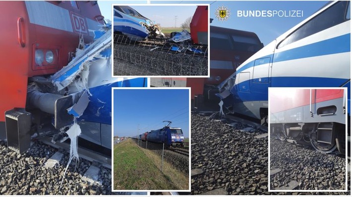 Bundespolizeidirektion München: Bahnbetriebsunfall bei Messfahrt: Ein leicht Verletzter bei Riss eines Luftkupplungsschlauches