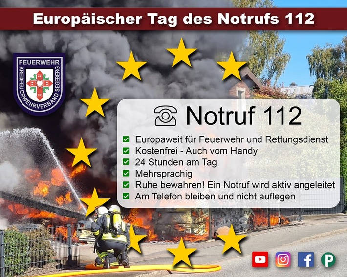 FW-SE: Europäischer Tag des Notrufs 112