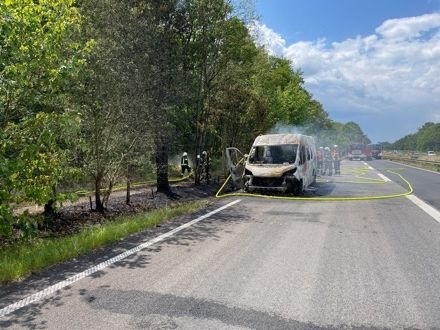 POL-OF: Wohnmobilbrand auf der Autobahn, Motorradfahrer schwer verunglückt