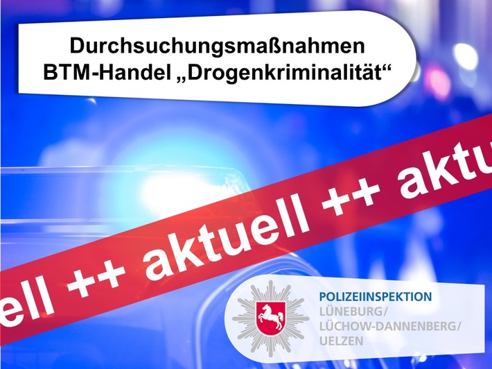 POL-LG: ++ Aktuell ++ umfangreiche Durchsuchungsmaßnahmen gegen die "Drogenkriminalität" in der Region ++ Verfahren gegen verschiedene Tatverdächtige wegen des gewerbsmäßigen Handels mit ... ++