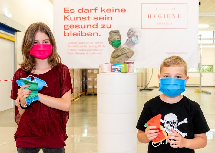 Hygiene Austria produziert Kindermasken für Schule und Ferienbetreuung