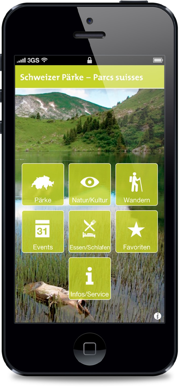 Schweizer Pärke App: App in die Pärke (BILD)