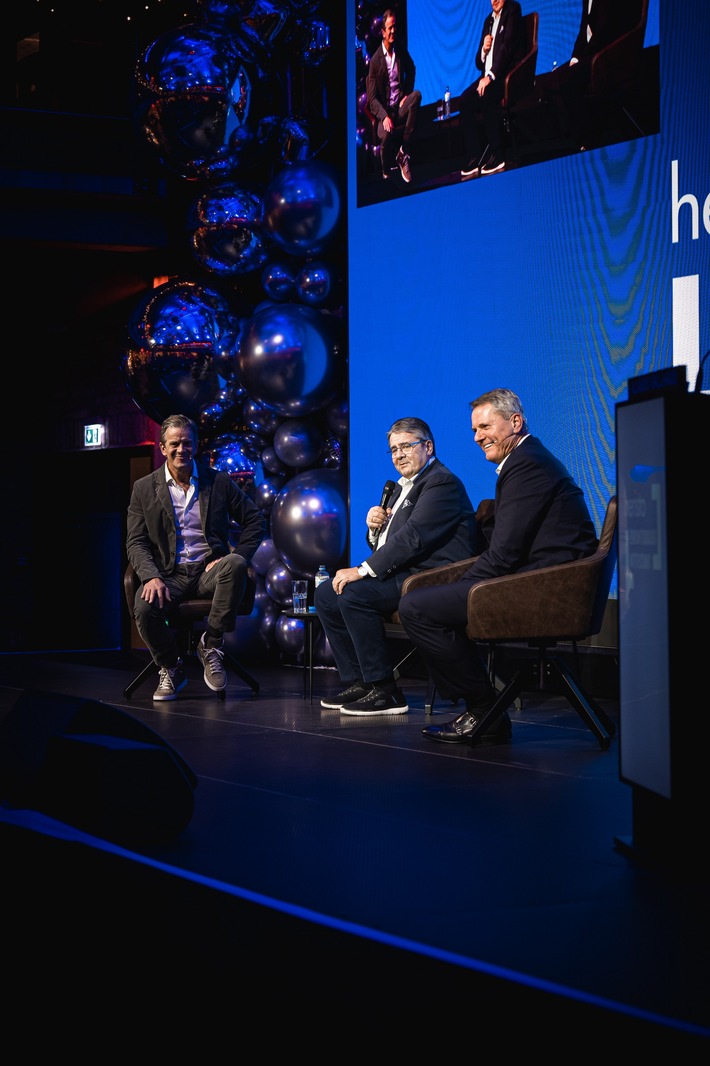 Sigmar Gabriel, Norbert Winkeljohann und Markus Lanz beim "Zukunftsdialog Mittelstand" von heristo: "Es gibt keinen Grund für Pessimismus, aber anstrengen müssen wir uns schon!"