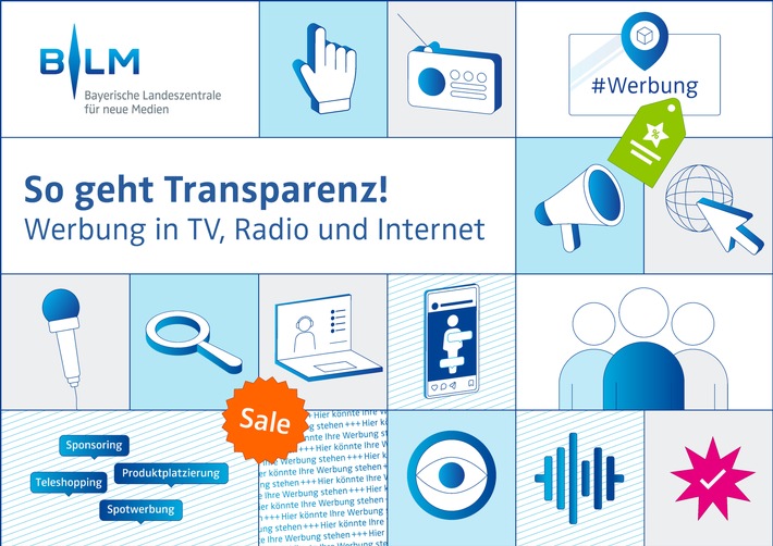 Werbung: So geht Transparenz! / BLM-Broschüre mit Tipps zur Kennzeichnung von Werbung in TV, Radio und Internet