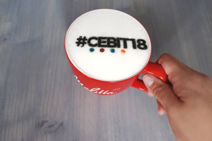 Latte Art, Magic Mirror Selfies und einfach richtig guter Kaffee / Melitta als Kaffeepartner auf der CEBIT Hannover