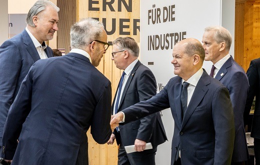 Bundeskanzler Olaf Scholz besucht GP JOULE auf der HANNOVER MESSE 2024