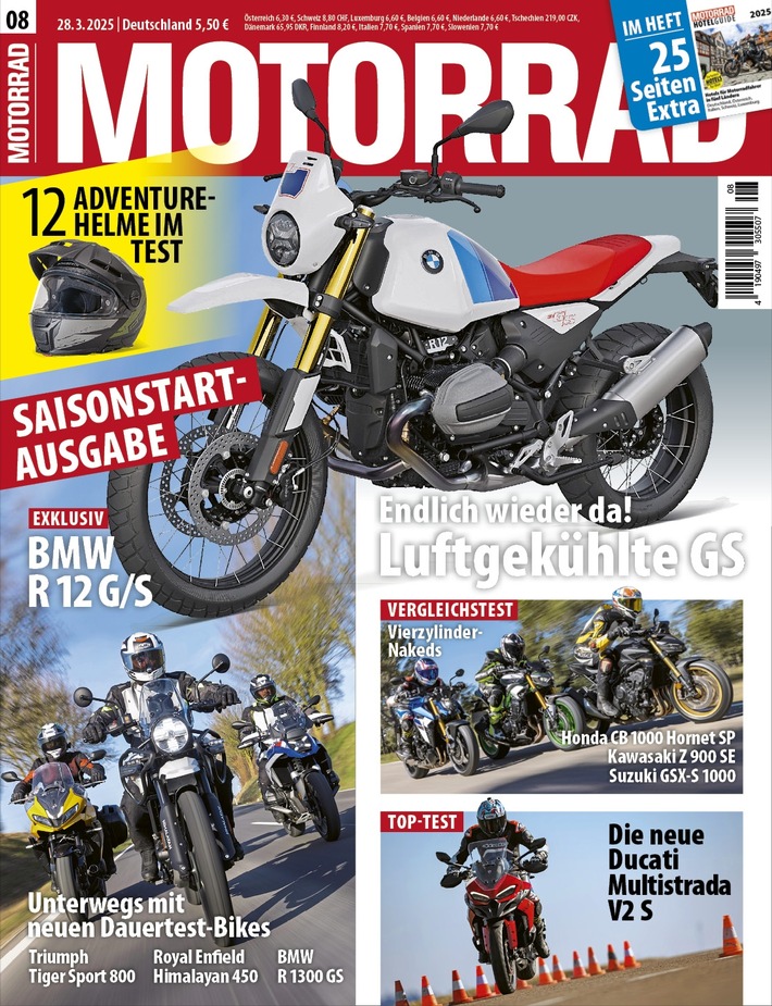Sieg in sechs von zwölf Kategorien / Große Leserwahl "Motorrad des Jahres 2025": BMW bleibt mit Abstand die beliebteste Marke