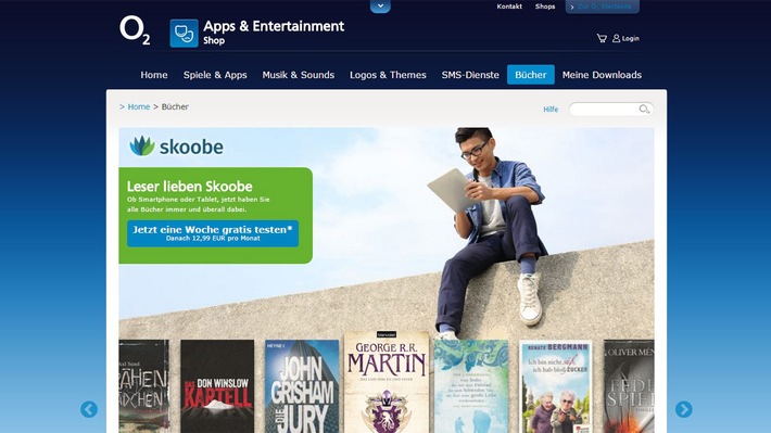 Leseratten aufgepasst - jetzt gratis testen: Die Skoobe e-Book Flatrate von o2