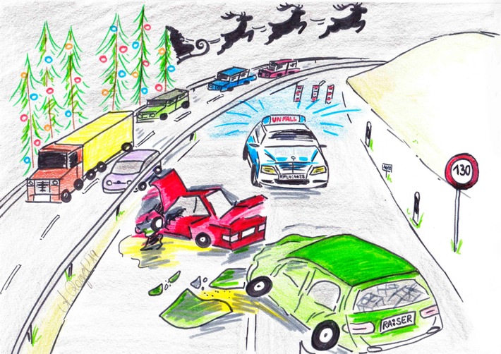 POL-PDNW: Polizeiautobahnstation Ruchheim - Weihnachtsprävention 2019: Mit der richtigen Geschwindigkeit durch den Advent