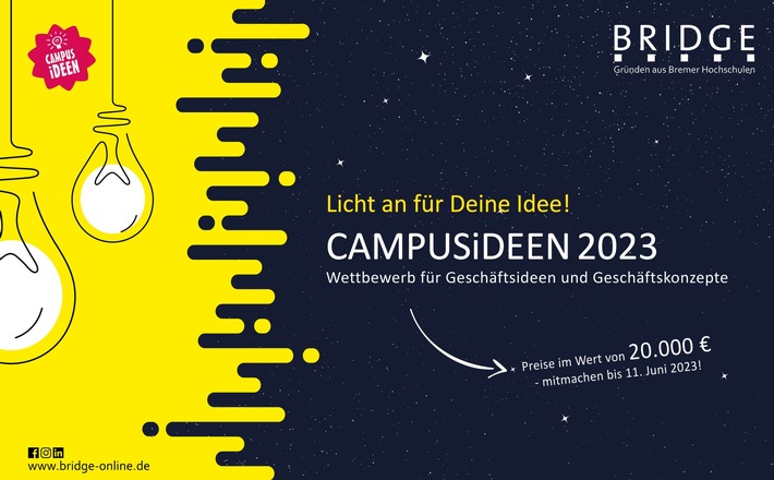 Wettbewerb CAMPUSiDEEN: Start-up-Ideen gesucht