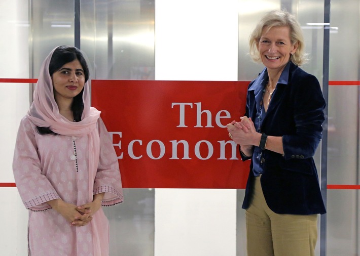 Internationaler Frauentag: Nobelpreisträgerin Malala Yousafzai arbeitet mit The Economist zusammen