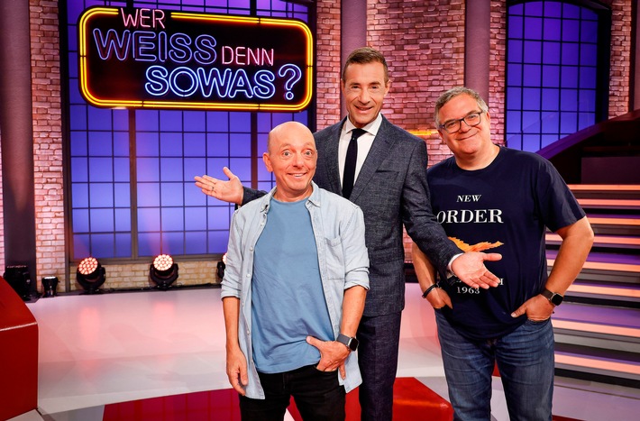 Die fantastischen Drei von "Wer weiß denn sowas?" sind zurück | ab Montag, 7. Oktober 2024, immer montags bis freitags um 18:00 Uhr im Ersten