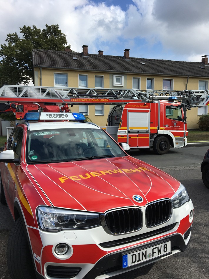 FW Dinslaken: Rauchentwicklung in Wohnung und weitere Einsätze