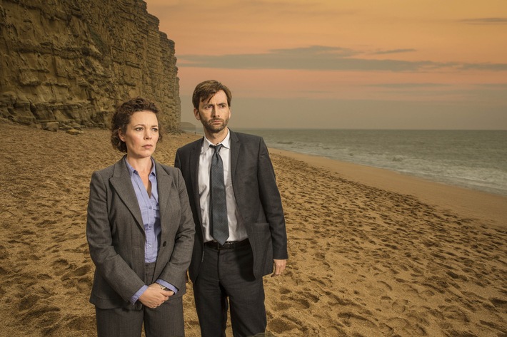 "Broadchurch" am Sonntagabend im ZDF / Vierteilige Krimiserie mit David Tennant und Olivia Colman (FOTO)