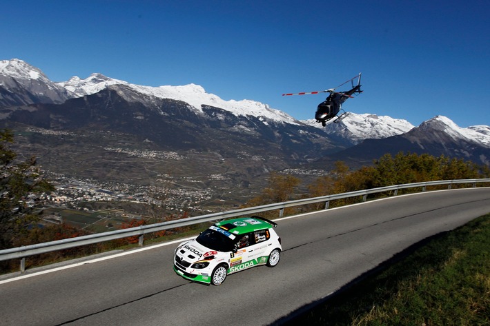 SKODA verteidigt Führung bei der  "Rallye International du Valais" (FOTO)