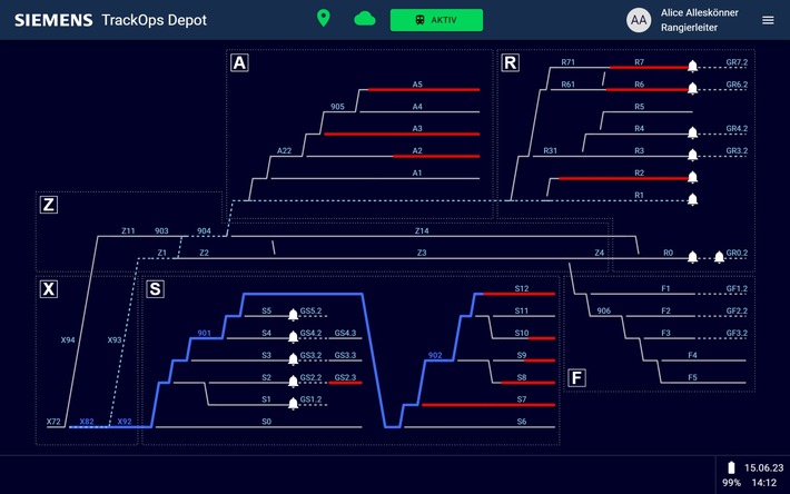 Medienmitteilung Matterhorn Gotthard Bahn und Siemens: Erste mobile Depotsteuerung in der Cloud weltweit in Betrieb