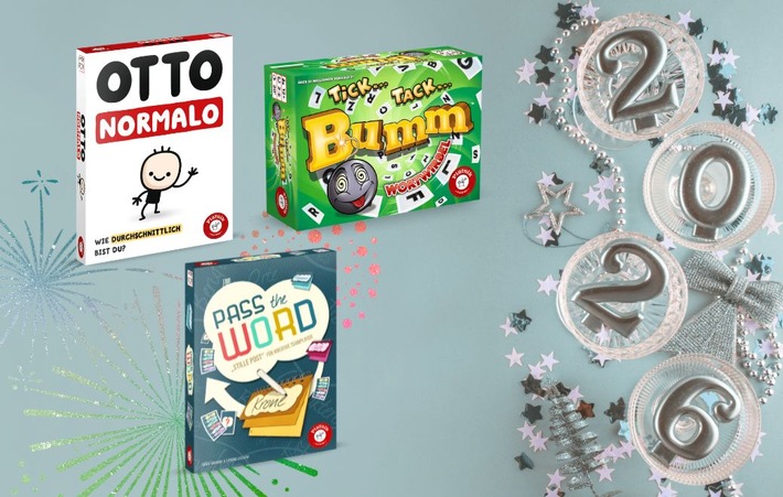 Silvester-Party-Spaß in der längsten (Spiele-)Nacht des Jahres mit Piatnik