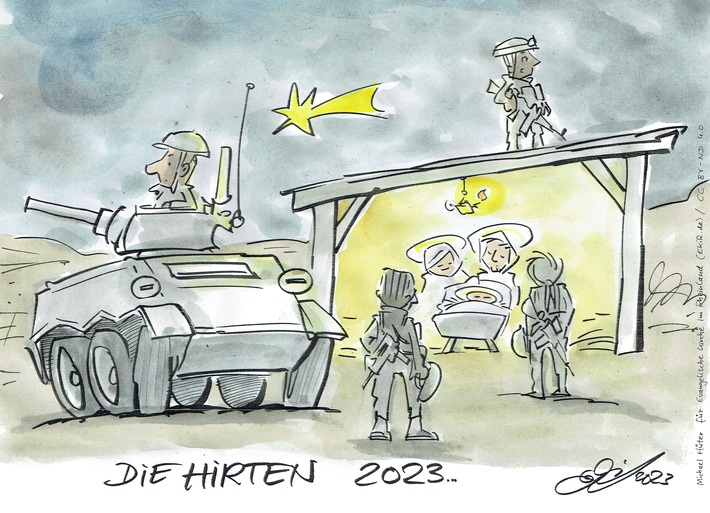 Karikaturen zur Weihnachtszeit