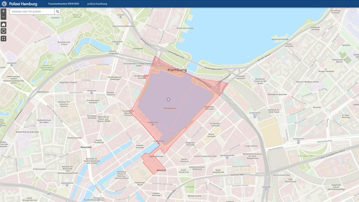 POL-HH: 241212-3. Silvester 2024/2025 - Feuerwerksverbot rund um die Binnenalster und auf dem Rathausmarkt