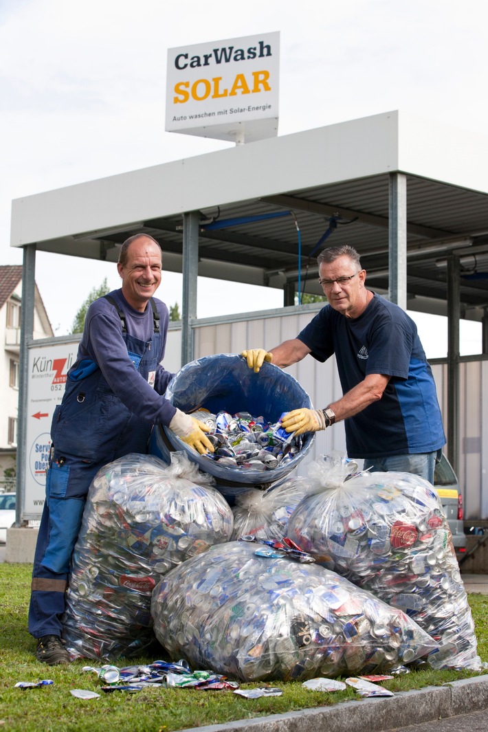 Immer mehr Aluverpackungen im Recycling / Grosse Tage im Alusammeln in Pieterlen, Zuckenriet und Winterthur