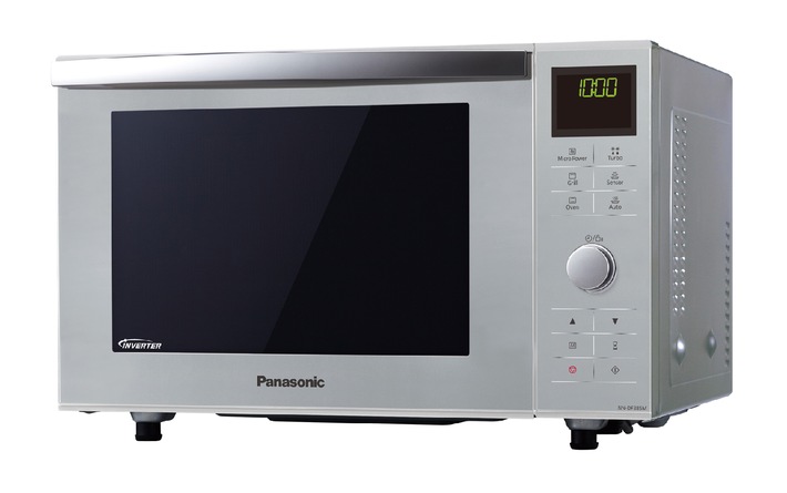 Panasonic NN-DF385M: Inverter-Mikrowelle, Grill und Backofen in einem / Vielseitig genießen auch bei wenig Platz und Zeit in der Küche