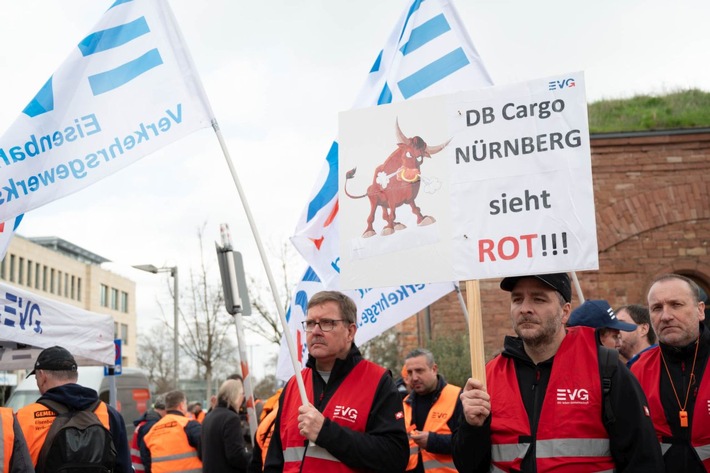 EVG-Bayern: gegen Stellenabbau bei DB Cargo