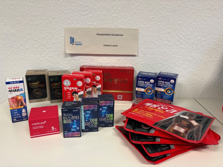 HZA-OS: Osnabrücker Zöllner stoppen Arzneimittelsendungen aus Indien und Südkorea