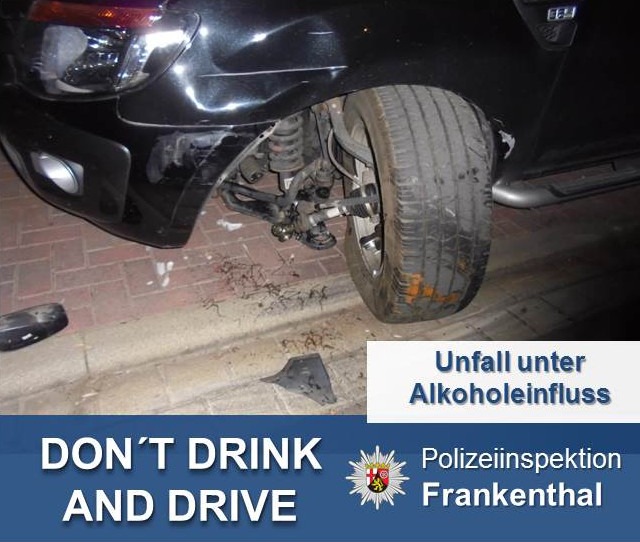 POL-PDLU: Verkehrsunfall unter Alkoholeinfluss