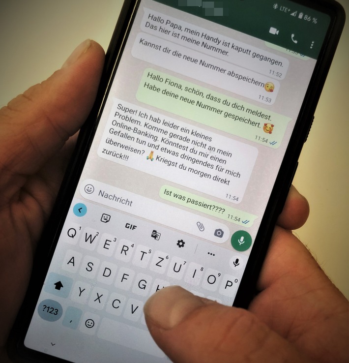 POL-BO: "Hallo Papa, mein Handy ist kaputt, das ist meine neue Nummer." - Erneute Betrugsfälle via Messenger