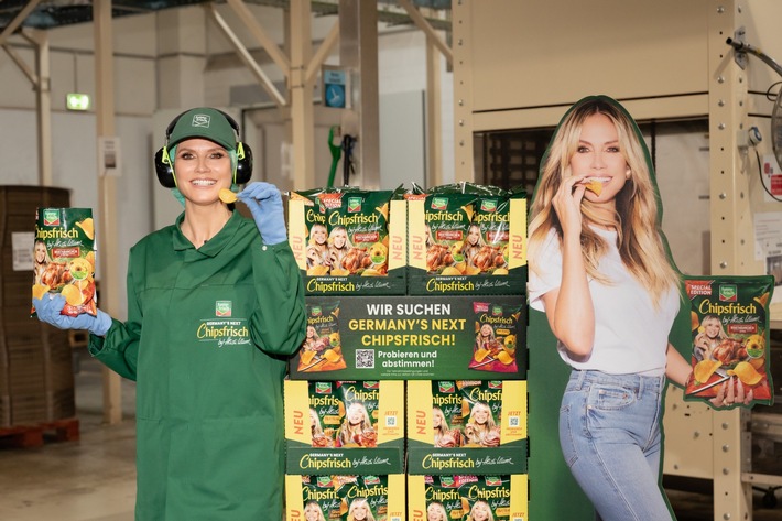Supermodel im Chips-Werk: Heidi Klum sucht die besten Kartoffeln bei Intersnack