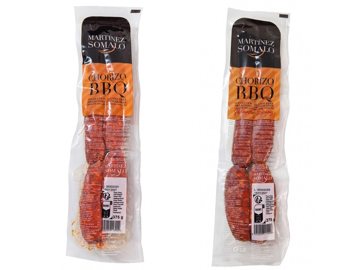 Lidl in Deutschland informiert über einen Warenrückruf der Produkte "Martínez Somalo Chorizo BBQ, 375g" und "Martínez Somalo Chorizo BBQ Picante Spicy, 375g"