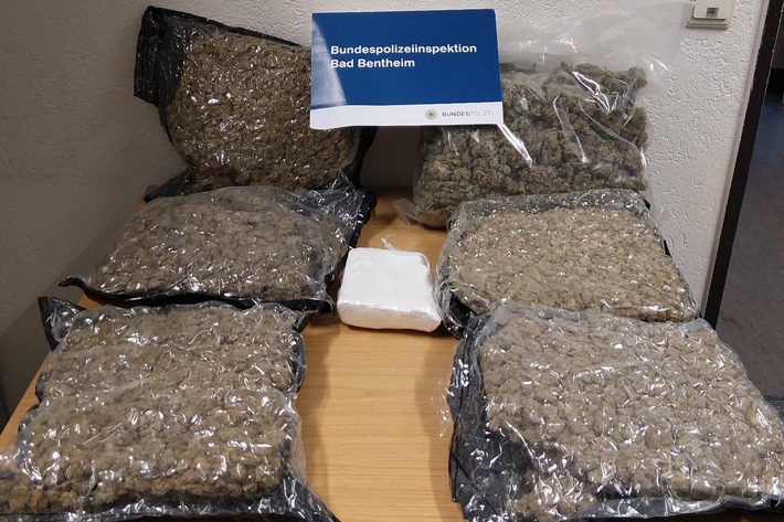 BPOL-BadBentheim: Marihuana und Kokain im Wert von über 100.000 Euro beschlagnahmt / Mutmaßlicher Drogenschmuggler in Untersuchungshaft