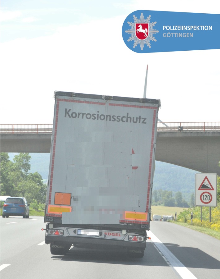 POL-GÖ: (240/2020) Autobahnpolizei stoppt Gefahrguttransporter auf der A 7