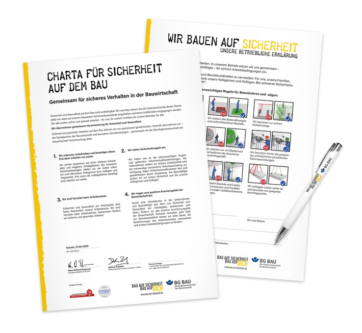 "Charta für mehr Sicherheit auf dem Bau" unterzeichnet - Branche für Betonbohren -und sägen setzt klares Zeichen für den Arbeitsschutz