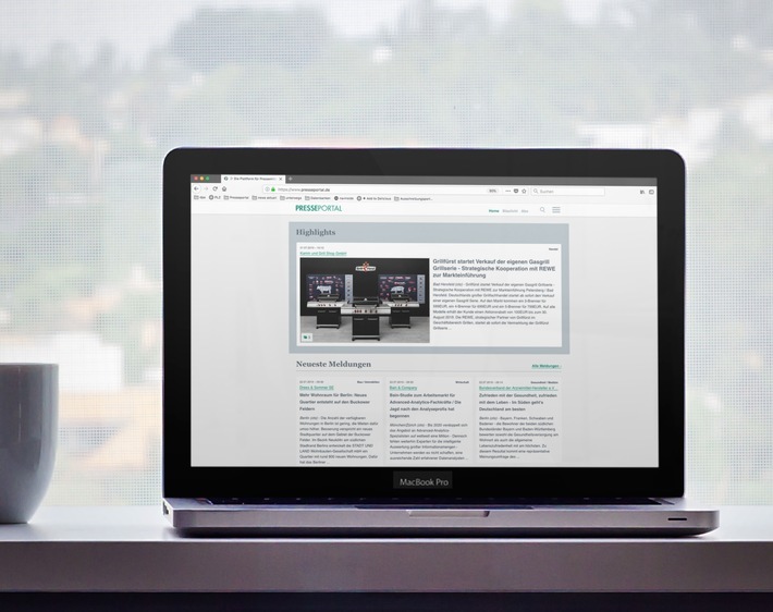 Presseportal.de mit neuer Startseite Weiterer Text über ots und www.presseportal.de/nr/6344 / Die Verwendung dieses Bildes ist für redaktionelle Zwecke honorarfrei. Veröffentlichung bitte unter Quellenangabe: "obs/news aktuell GmbH"