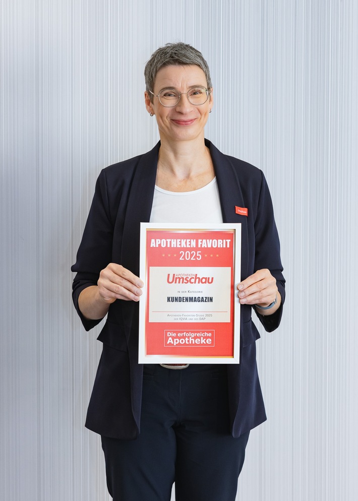 "Apotheken-Favoriten 2025": Apotheken Umschau erneut auf Platz 1