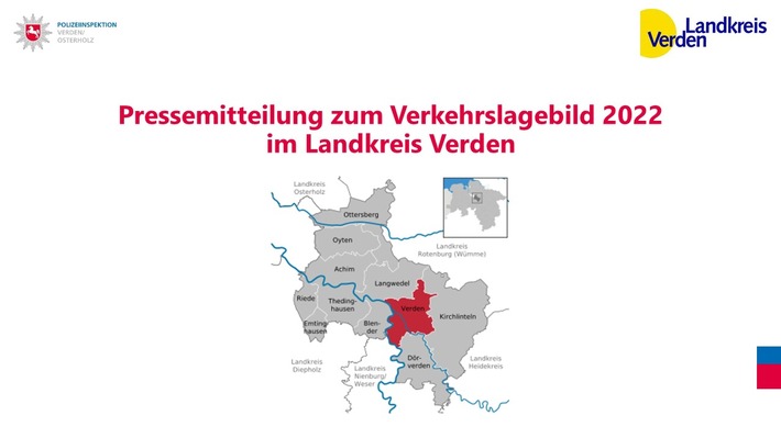 POL-VER: Polizeiinspektion Verden/Osterholz und Landkreis Verden veröffentlichen Verkehrslagebild 2022 (Korrektur)