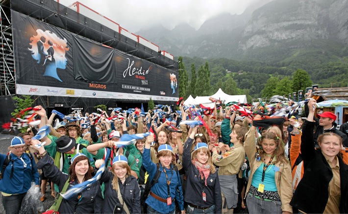 "Heidi - Das Musical": 200 Pfadfinder am Heidimusical in Walenstadt