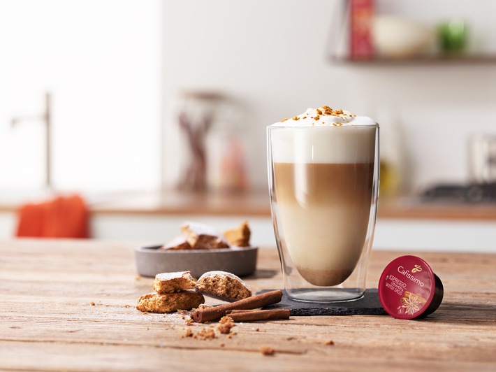 Lecker Lebkuchen Latte - ganz einfach auf Knopfdruck / Neue Espresso-Sorten mit winterlichen Aromen von Cafissimo