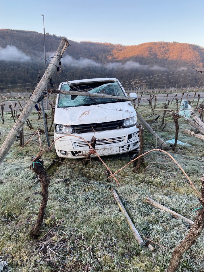 POL-PDWIL: Unfall unter Alkoholeinfluss in Zell