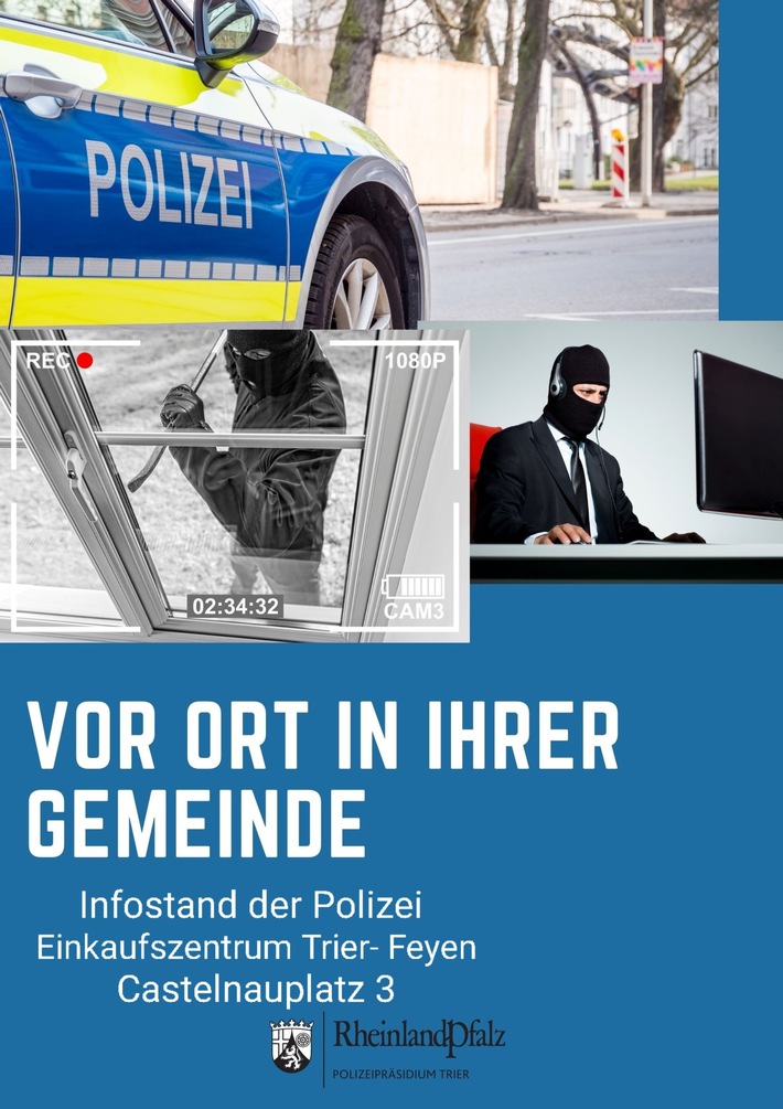 POL-PPTR: Prävention vor Ort: Polizisten beraten in Feyen zu Einbruchsschutz und Betrugsdelikten