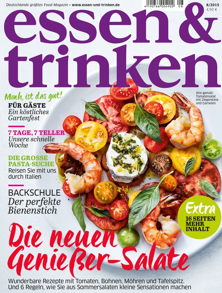 ESSEN &amp; TRINKEN Relaunch: Modernes Design, neue Rubriken und ein größerer Heftumfang für das 360-Grad-Foodmagazin
