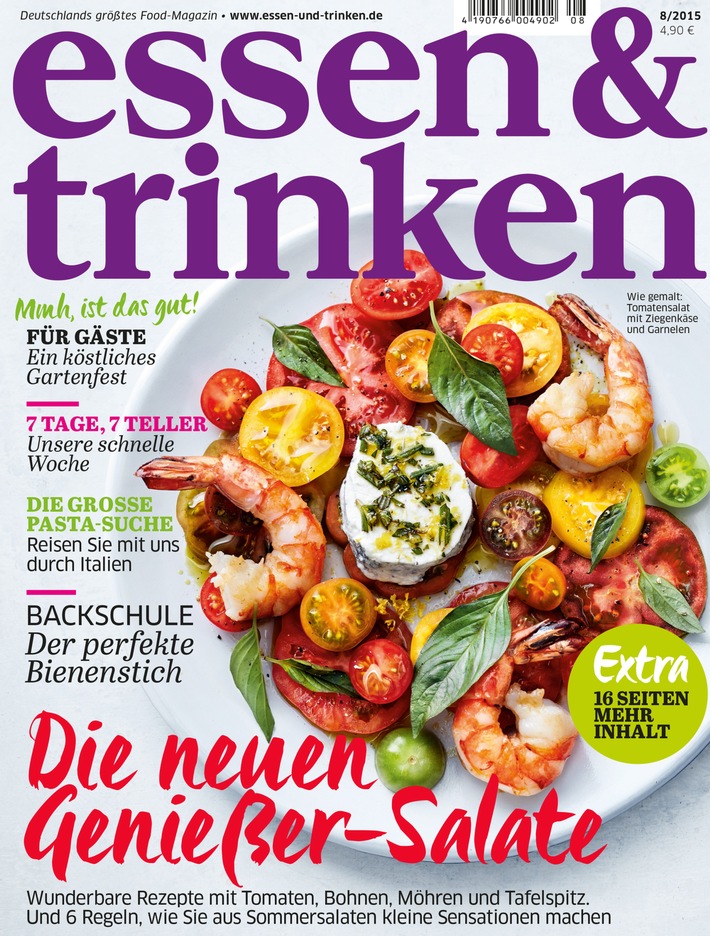 ESSEN & TRINKEN Relaunch: Modernes Design, neue Rubriken und ein größerer Heftumfang für das 360-Grad-Foodmagazin