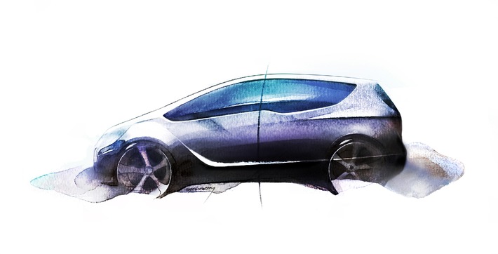 Meriva Concept: Vision eines zukünftigen kleinen Opel-Monocabs / Weltpremiere des Konzepts auf dem Genfer Automobilsalon