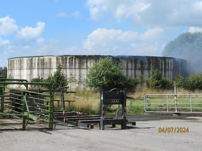 POL-OL: +++ Westerstede: Brandgeschehen bei einer Biogasanlage +++