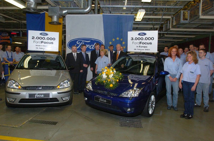 Drei Millionen Ford Focus in Europa produziert / Doppeljubiläum: Zwei Millionen wurden seit 1998 in Saarlouis gebaut