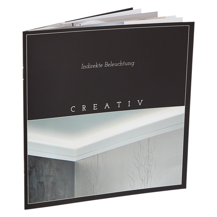 Creativ Themenheft: Indirekte Beleuchtung / Broschüre erzählt Geschichten, vermittelt Emotionen und inspiriert Fachhandwerker und Endkunden